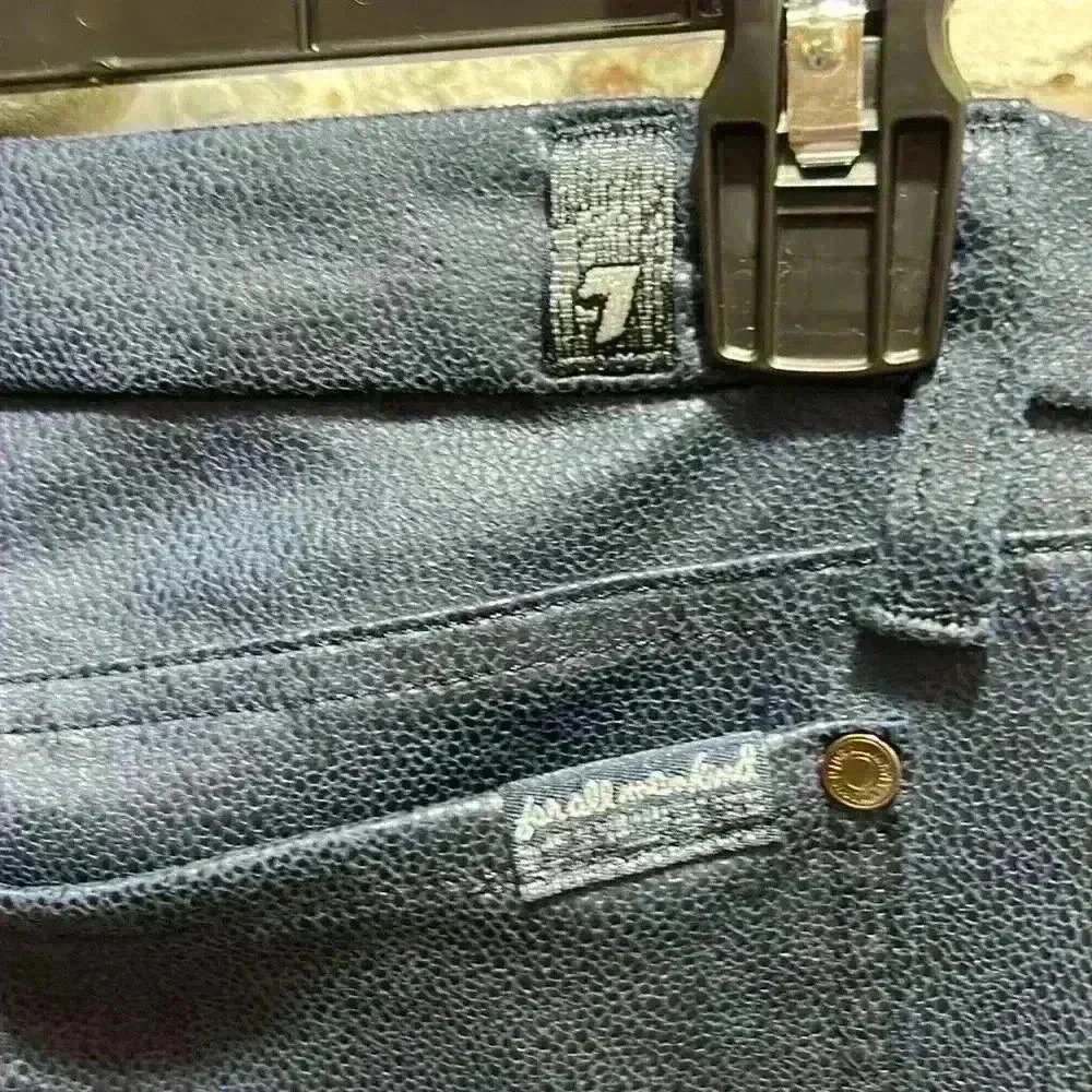 7 For All Mankind blue skinny jeans size 27 - Picture 6 of 8